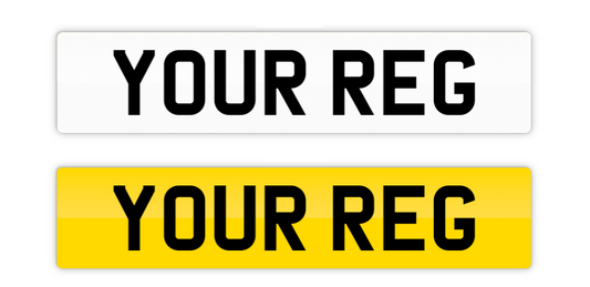 Standard Number Plate set - (Front & Rear)