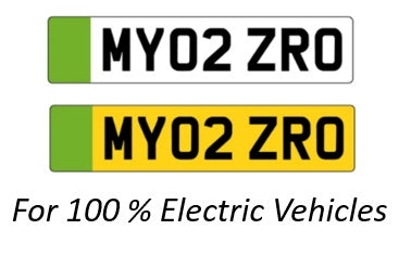 EV Number Plates - (Front & Rear)